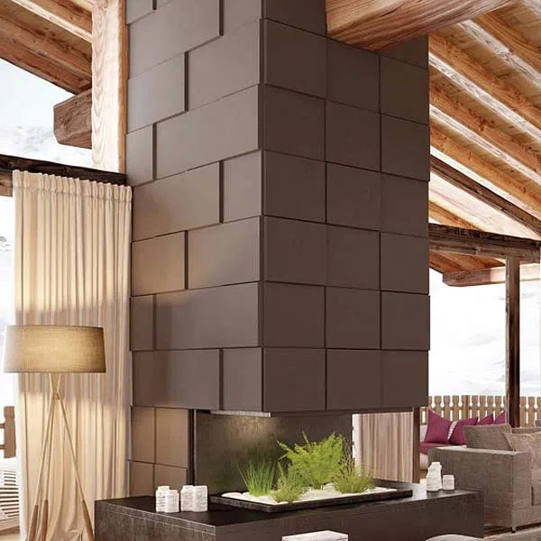 DOMINO 3D WALL panels 1PC - Arstyl Panels on a Modern fireplace | DecorMania UK